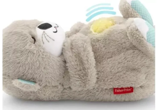 NUTRIA PELUCHE QUE RESPIRA GRIS
