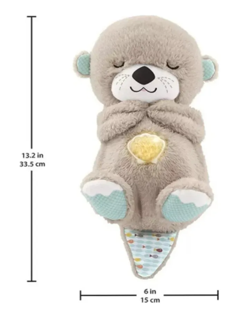 NUTRIA PELUCHE QUE RESPIRA GRIS